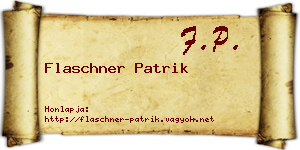 Flaschner Patrik névjegykártya